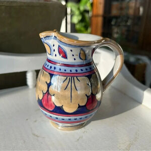 Vintage Small Creamer Lustre Hand Painted in Italy